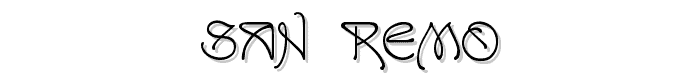 San Remo font